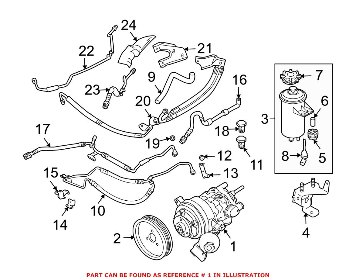 BMW Power Steering Pump 32416775012